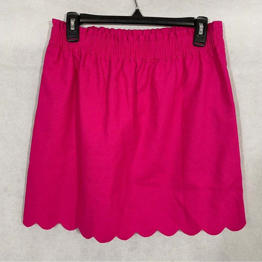 J Crew Pink Scallop Hem Skirt - Picture 4 of 7